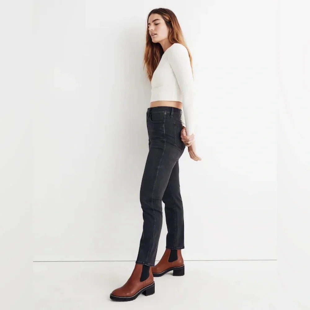 NWT Madewell High-Rise Slim Straight Jeans in Richgrove Wash